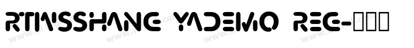 rtwsshang yademo reg字体转换